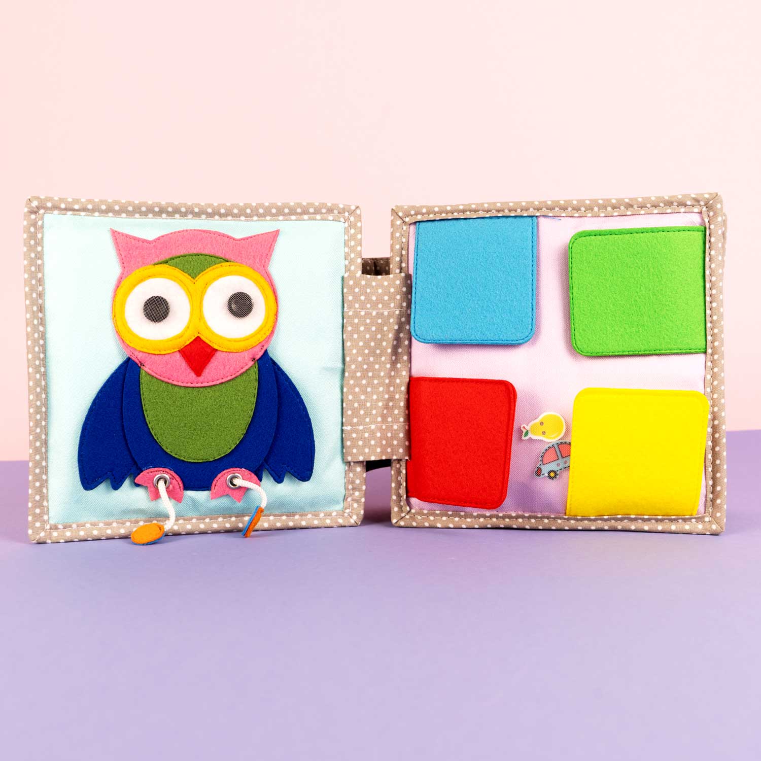 Cache-cache - 6 pages Mini Quiet Book