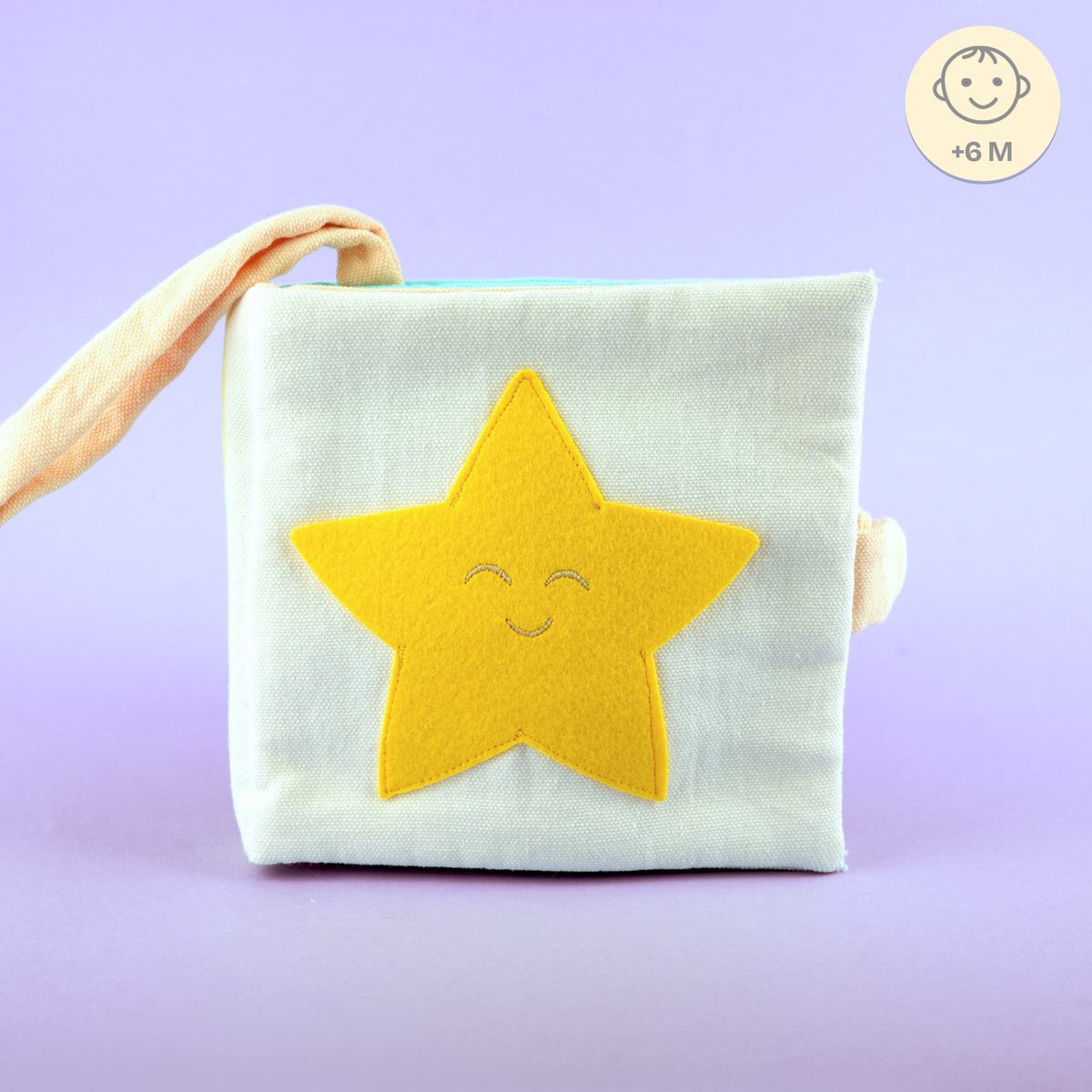 Sternenzeit – Buggybuch mit Knisterblatt und Peek-a-boo-Spielen für Babys ab 6 Monaten