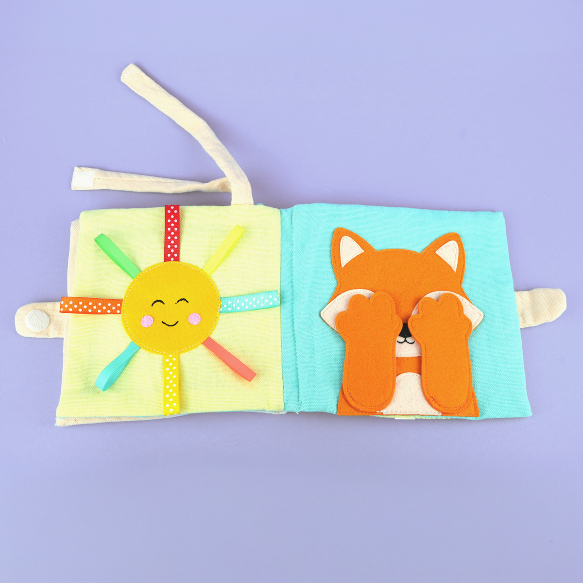 Sternenzeit – Buggybuch mit Knisterblatt und Peek-a-boo-Spielen für Babys ab 6 Monaten
