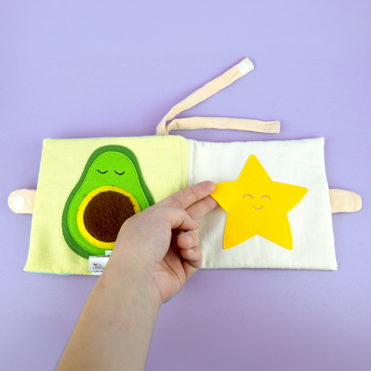 Sternenzeit – Buggybuch mit Knisterblatt und Peek-a-boo-Spielen für Babys ab 6 Monaten