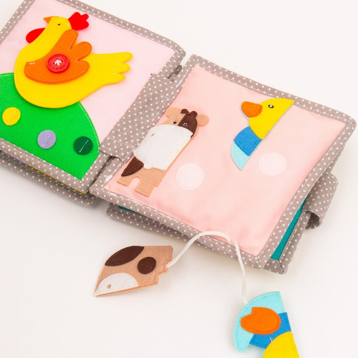 Sleepy Lion - 6 Pages Mini Quiet Book