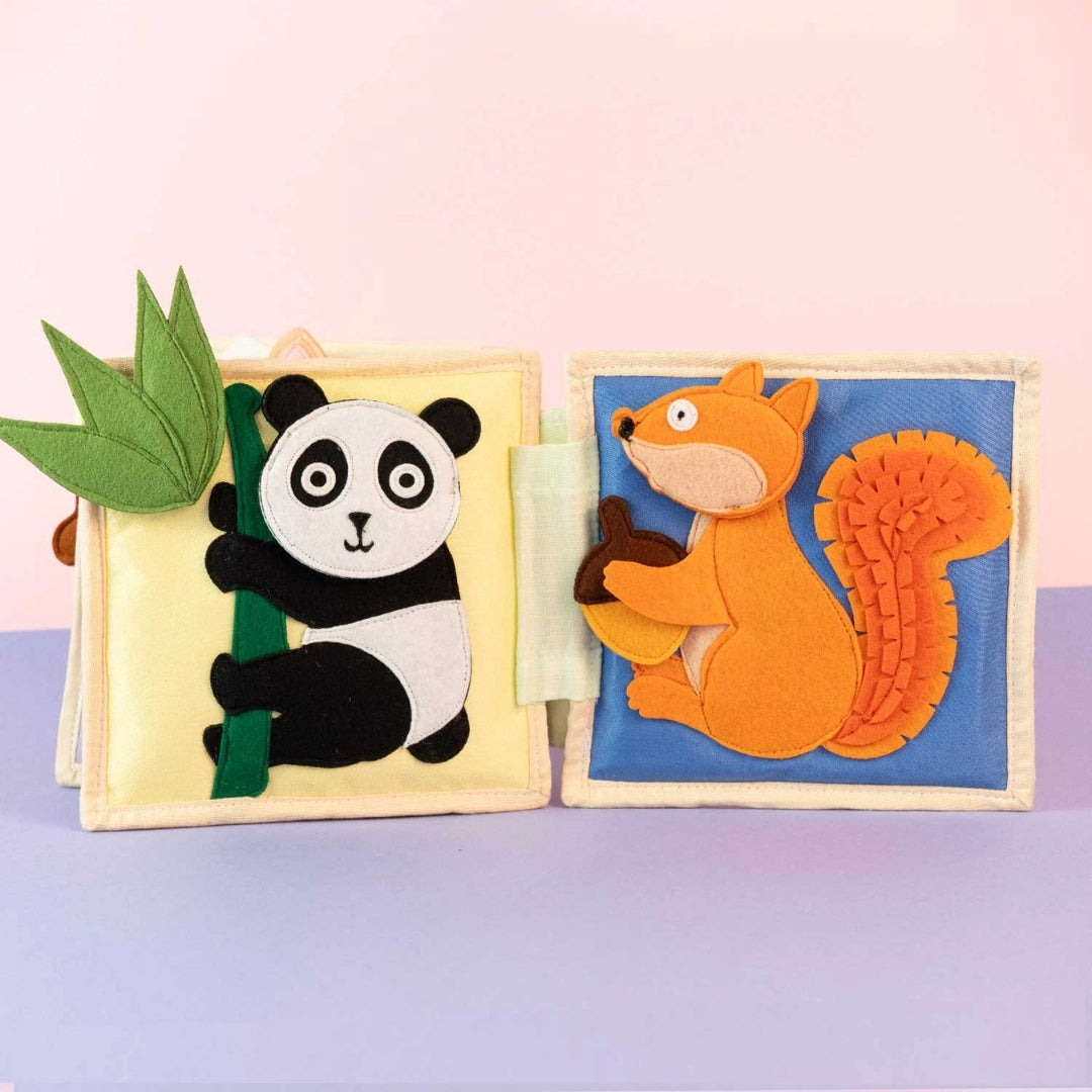 Animal Friends - 6 Pages Mini Quiet Book