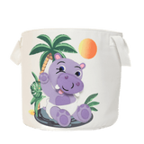 Boîte de rangement - Bébé hippopotame (ronde)