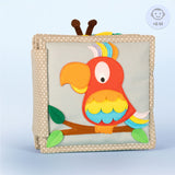 Schillernder Papagei