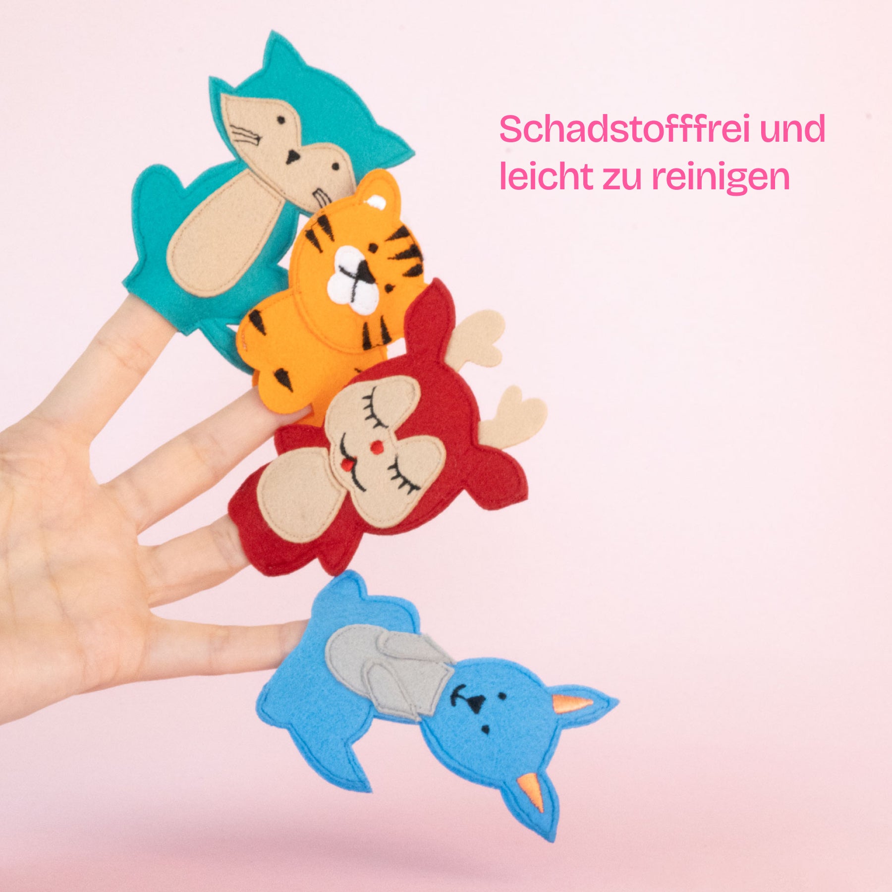 Waldtiere Fingerpuppen