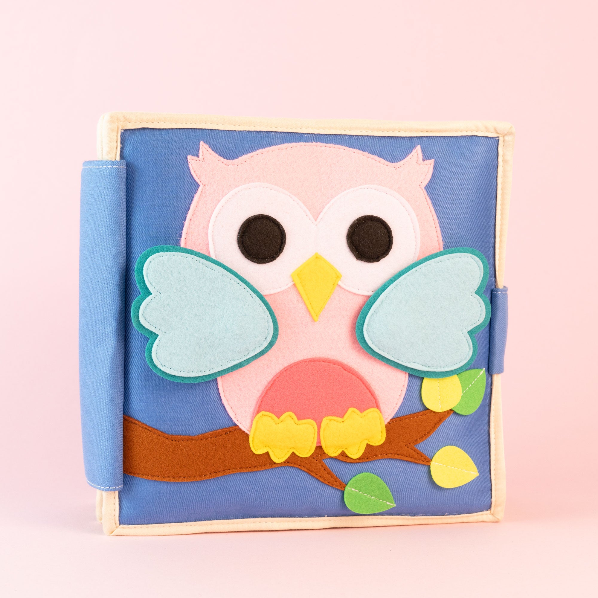 Pastel young owl- 6 Pages Quiet Book