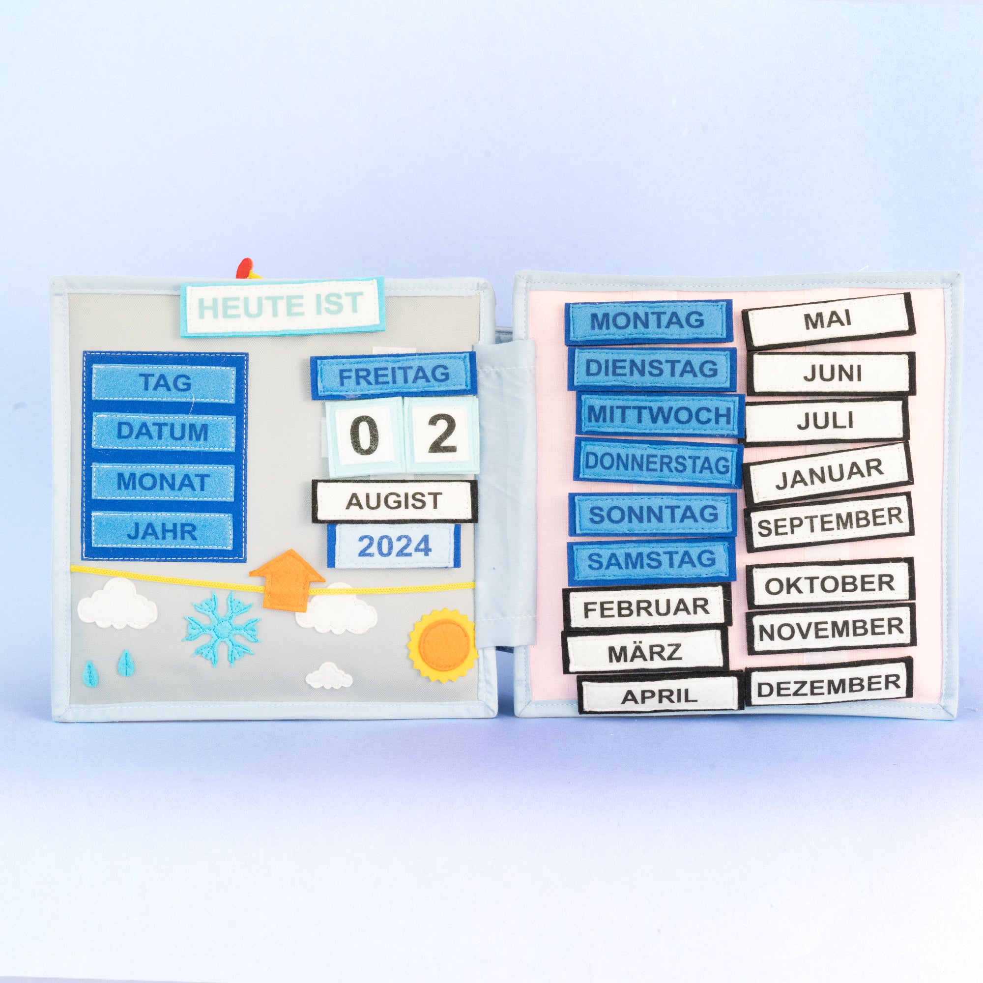 My First School Day - 6 pages Quiet Book