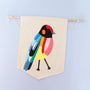 Bunter Vogel Wandteppich